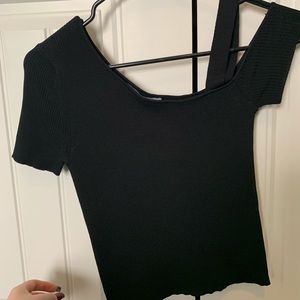 Black crop top